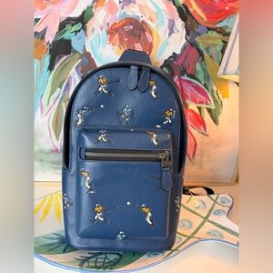 NWT Coach MEN'S West Pack With Baseball PrinTCAX48